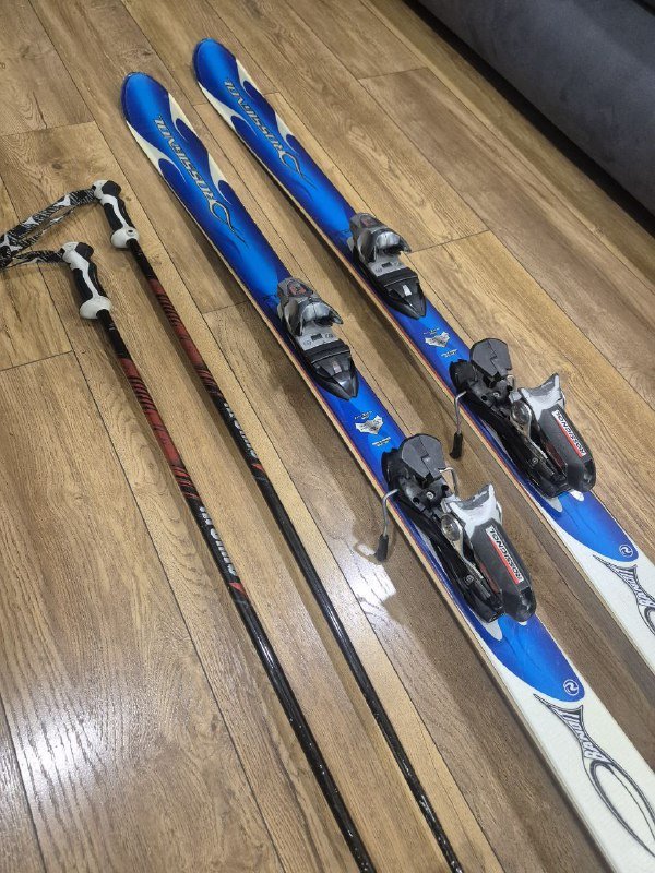 Лыжи Rossignol Bandit b2 с креплениями, палками и сумкой 2