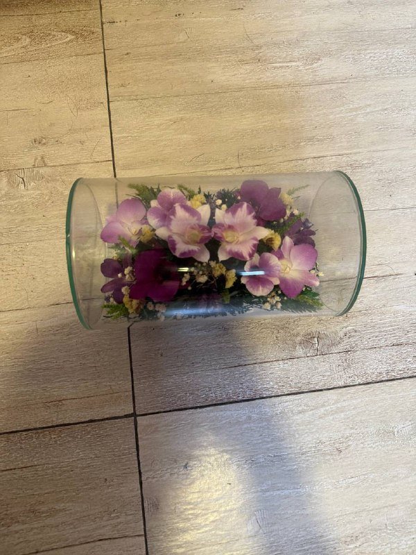 Флорариум со стабилизированными цветами 3