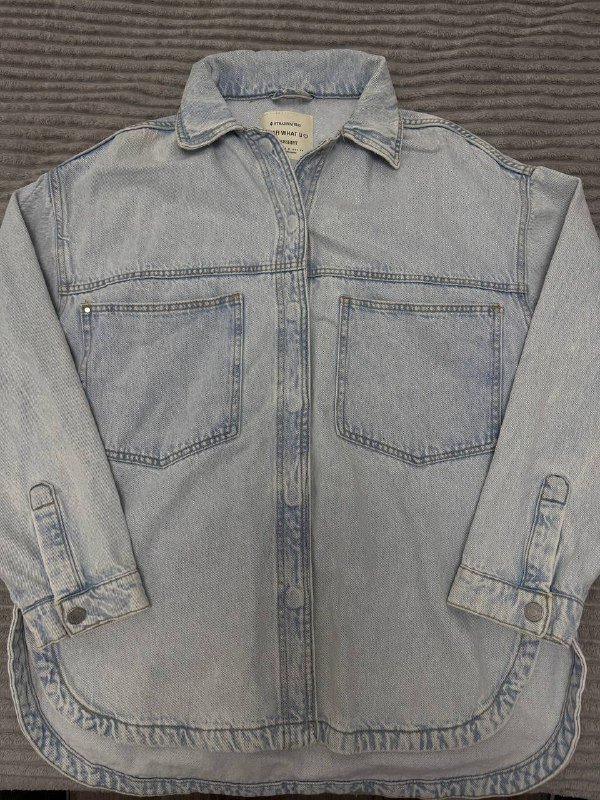 Сумка Poléne, Джинсовка Stradivarius голубая варенка 7