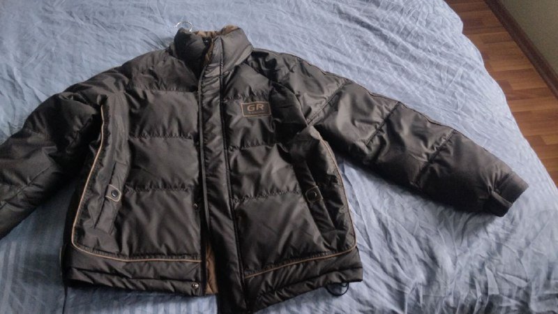Оригинальная пуховая мужская куртка