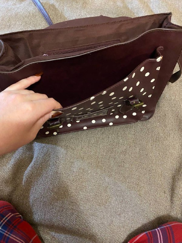 Бордовая сумка Cropp 2