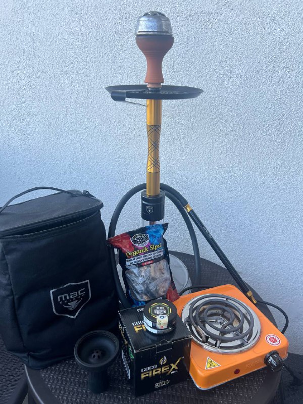 Кальян Mac Shisha с аксессуарами и табаком