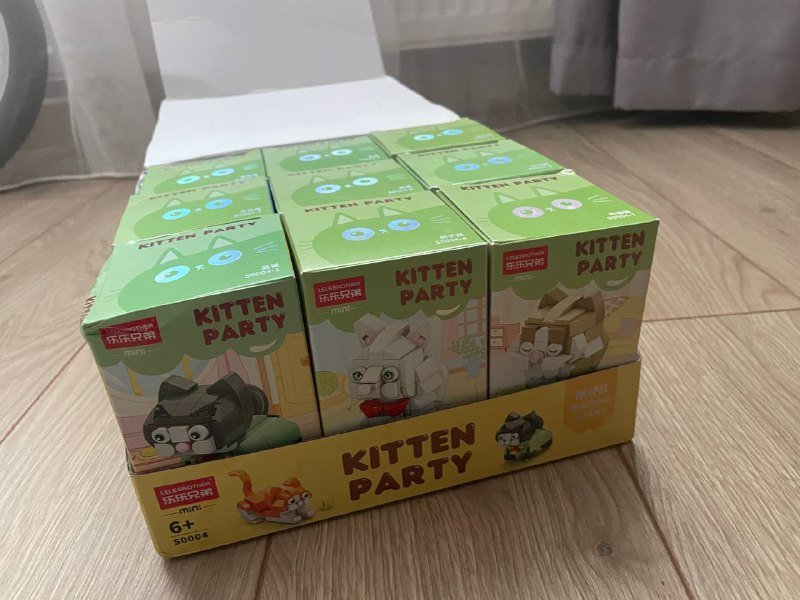 Конструктор 9 наборов Kitten party с котиками 2