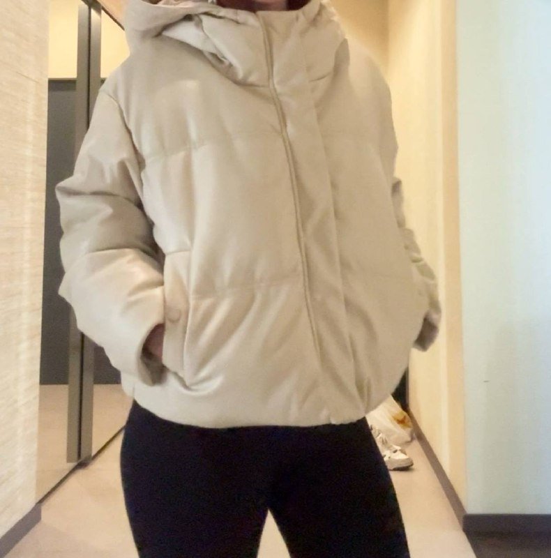 Кожаная куртка Stradivarius размер S 6