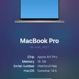 MacBook Pro 16 inch 2021 2