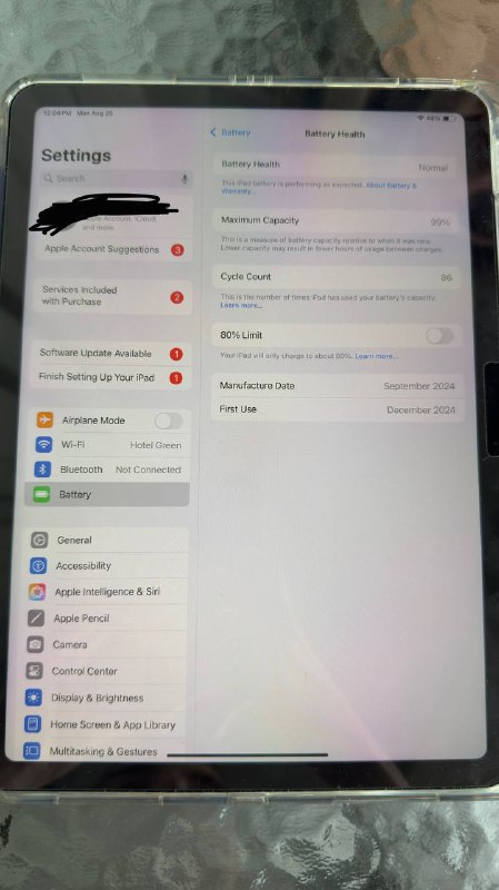 iPad Air 11” M2 256 ГБ Wi-Fi с комплектом 3
