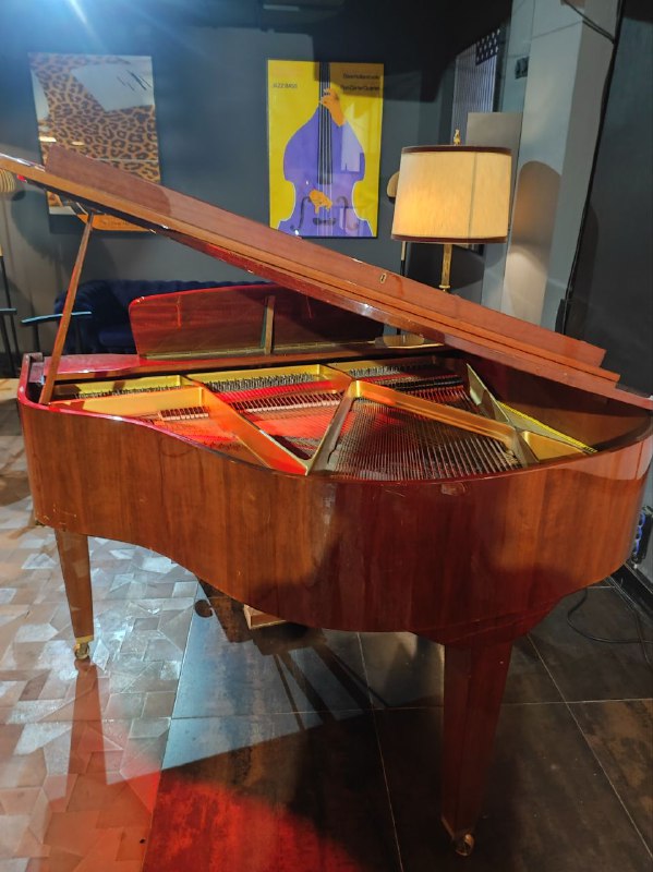 Gebr Niendorf baby grand piano, mics 3