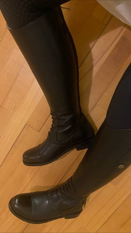 Сапоги для верховой езды из натуральной кожи