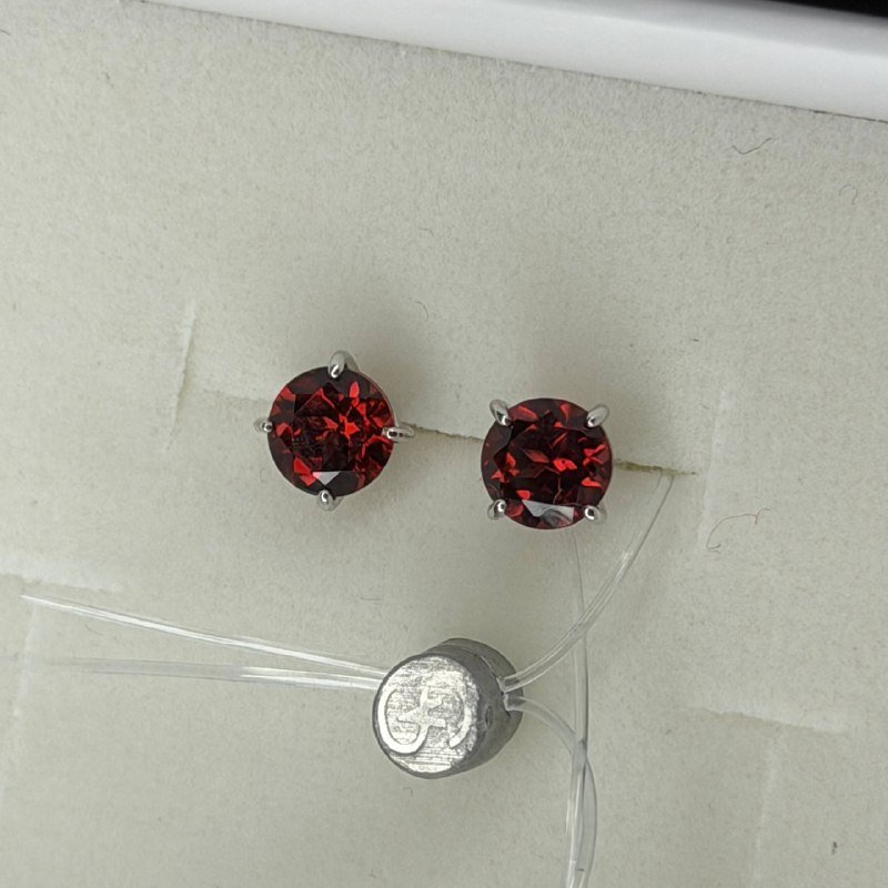 Серьги sokolov гранат серебро, кольцо pepela jewelry гранат серебро