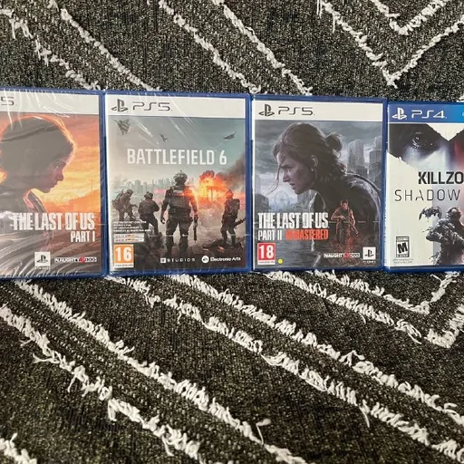 The Last of Us Part 1, The Last of Us Part 2, Battlefield 6, Killzone Shadow Fall