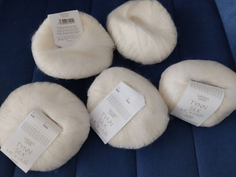 Пряжа Sandnes Garn Tynn Silk Mohair пять клубочков 3