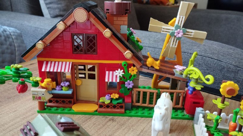 Самокат, горшок, лесенка, кухня, динозавры, конструктор 8