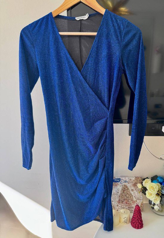 Синее женское платье 42-44 3