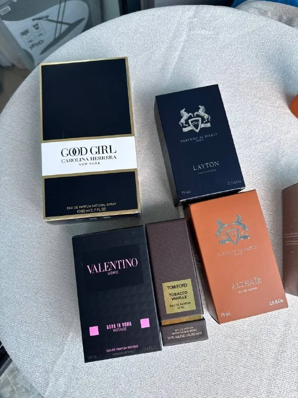 Parfums de Marly, Tom Ford, Valentino, Carolina Herrera духи