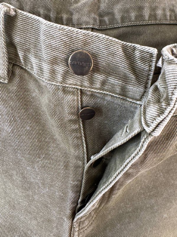 Джинсы Carhartt Newel зеленого цвета 3