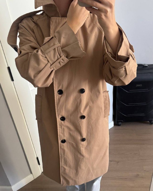Плащ тренч на подкладке хлопок женский 3