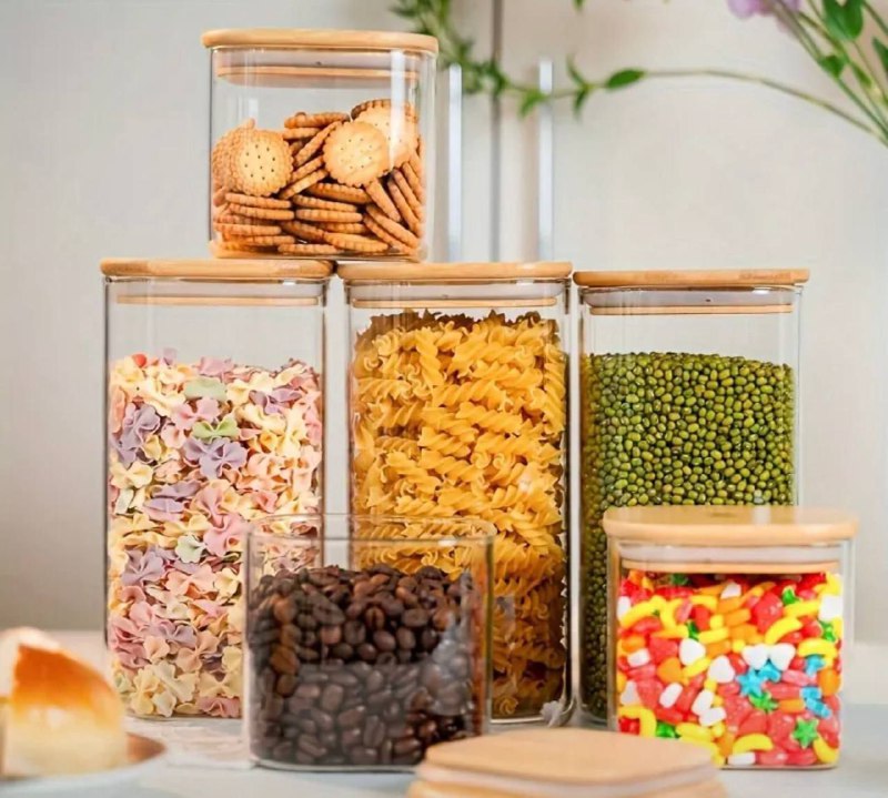 Прозрачные баночки для хранения 2