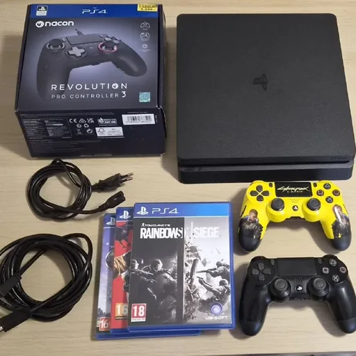 Sony Playstation 4 Slim 1 Tb, Controllers, Games