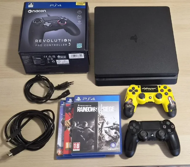 Sony Playstation 4 Slim 1 Tb, Controllers, Games