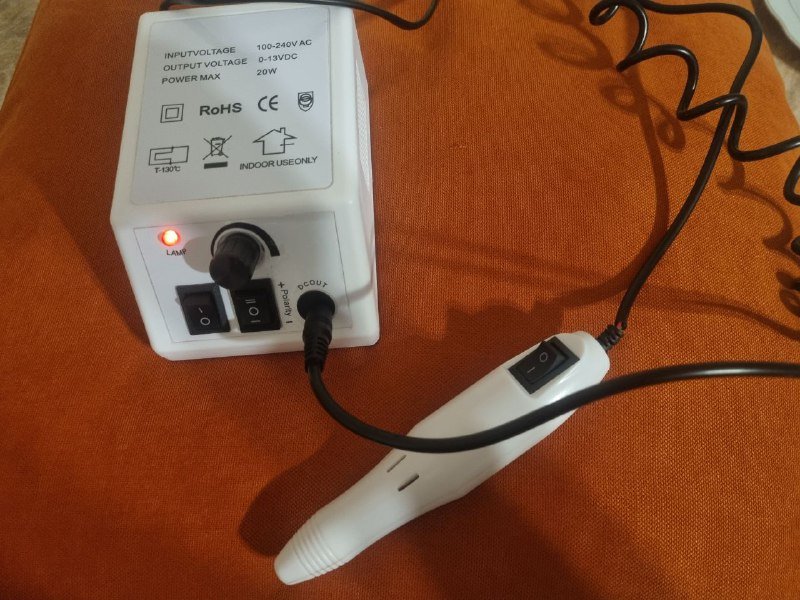 UV/LED лампа для маникюра, машинка, фрезы, лаки, база, топ