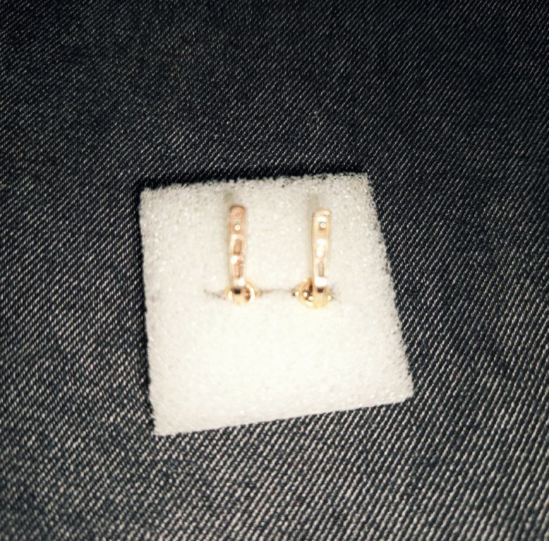 Золотые серьги с натуральными сапфирами 3,3 грамма 6