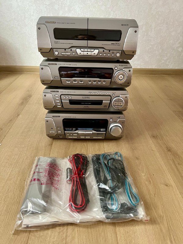 Японский музыкальный центр Technics EH-750 кассета, диск, пульт