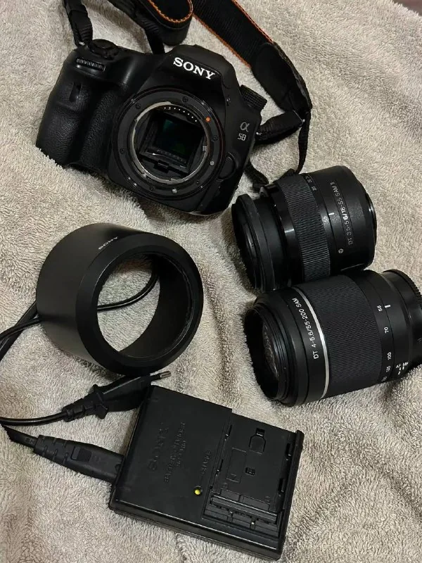 Sony Alpha SLT-A58, объективы 18-55 и 55-200 1