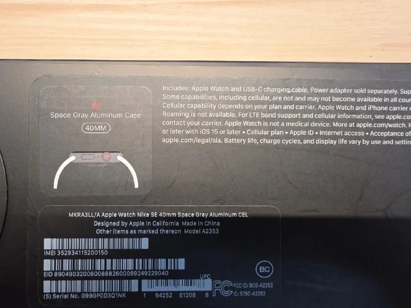 Apple Watch Nike SE 40mm LTE 1