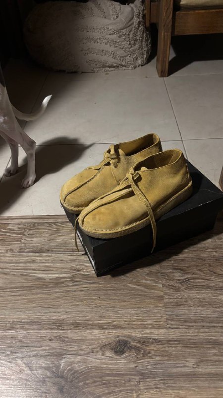 Ботинки Clarks Desert Trek Golden Tan Suede 7UK