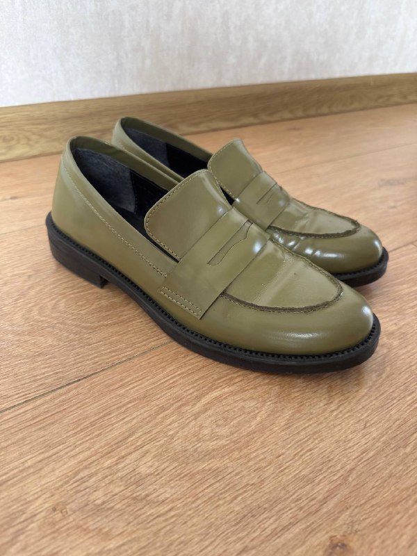 Голубые кожаные женские туфли размер 38, Зеленые кожаные туфли 38, Коричневые замшевые туфли 38 3