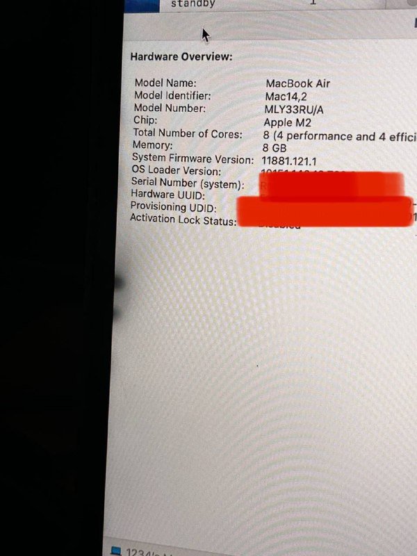 Матрица в сборе MacBook Air 13 M2 A2681 Midnight 3