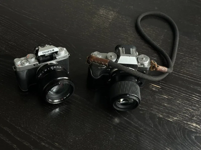 Объективы Fujifilm X-mount 56mm и Sigma 30mm