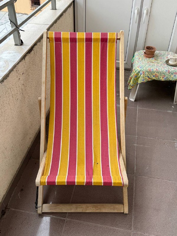 Раскладной шезлонг кресло для балкона 3