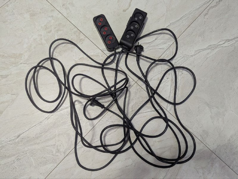 2 сетевых фильтра 5м