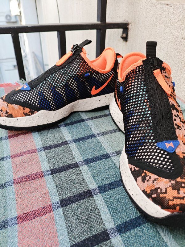 Кроссовки NIKE PG 4 Digi Camo Total Orange 2