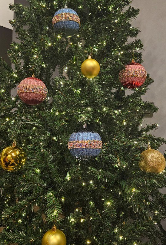 Большие яркие новогодние шары Deco комплект из 24 штук 2