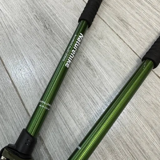 Camping equipment, trekking poles, titanium cookware