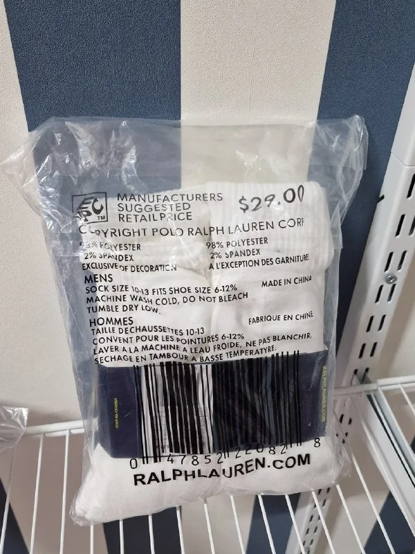 Кепка Polo Ralph Lauren, комплект носков 6 пар 1