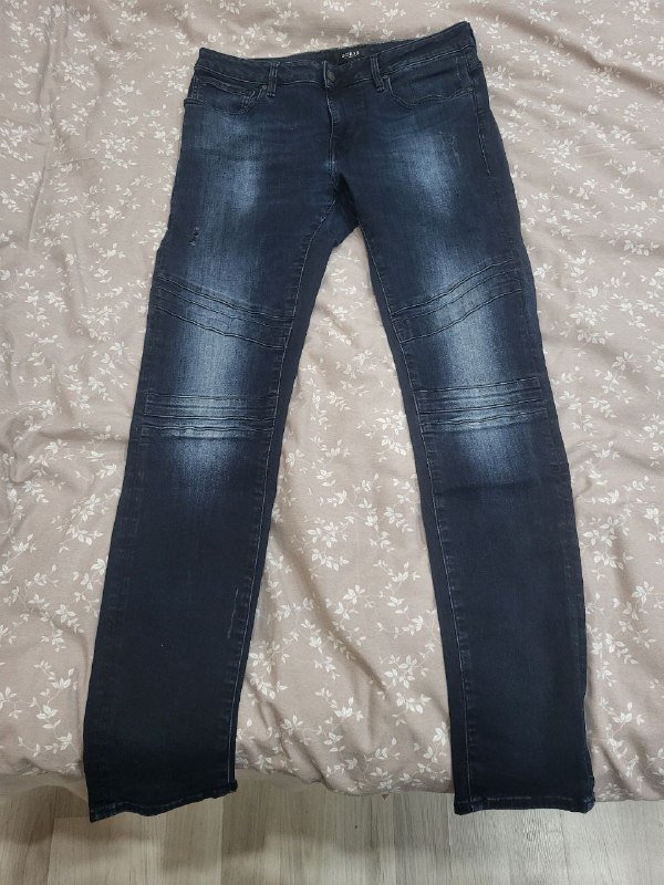 мужские Skinny джинсы GUESS темно-синие размер US 32 2