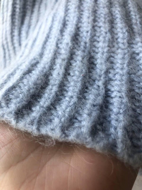 Нежно-голубой кроп-свитер Zara knit размер S 4