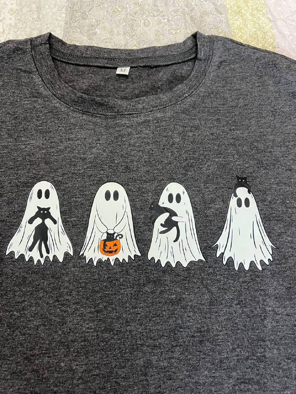 Футболка с милыми приведениями, размер M 2