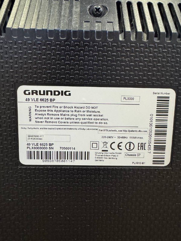 Телевизор GRUNDIG 49 VLE 6625 BP 49 дюймов 3