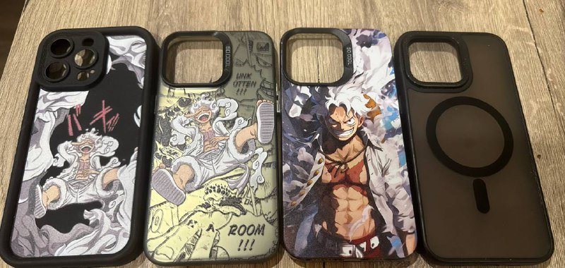 Чехлы на айфон 15 про Макс анимешные и черный