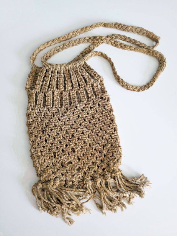 Авоська сумка из крафтовой верёвки