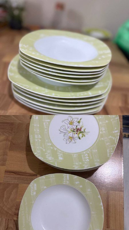 набор стеклянных банок с бамбуковыми крышками, ваза, набор посуды, столовый набор, набор бокалов, кружки, дозатор 3