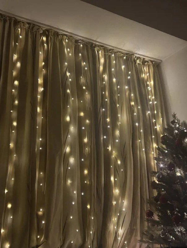 Гирлянда штора с дистанционным управлением 3х3 метра 5