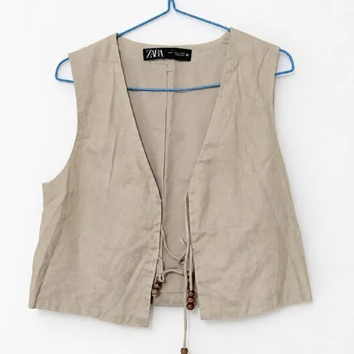 Льняной жилет Zara, летнее платье, свитеры, топ