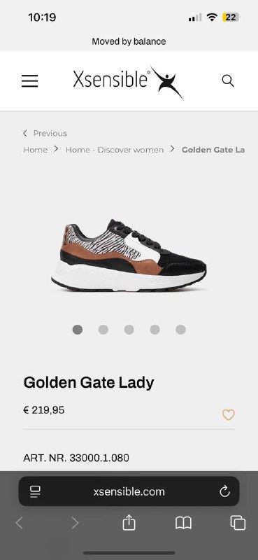 Xsensible Golden Gate Lady Size 37 3