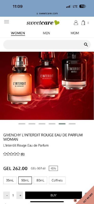 Духи Givenchy Linterdit 50 ml