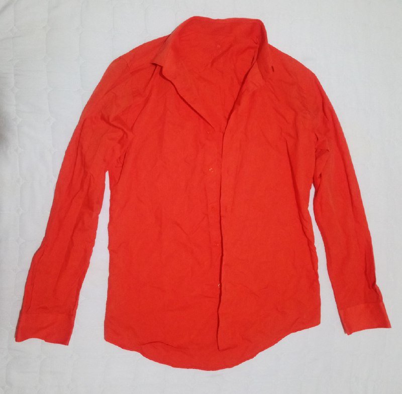 Мужская рубашка KarFlorens оранжевая размер M